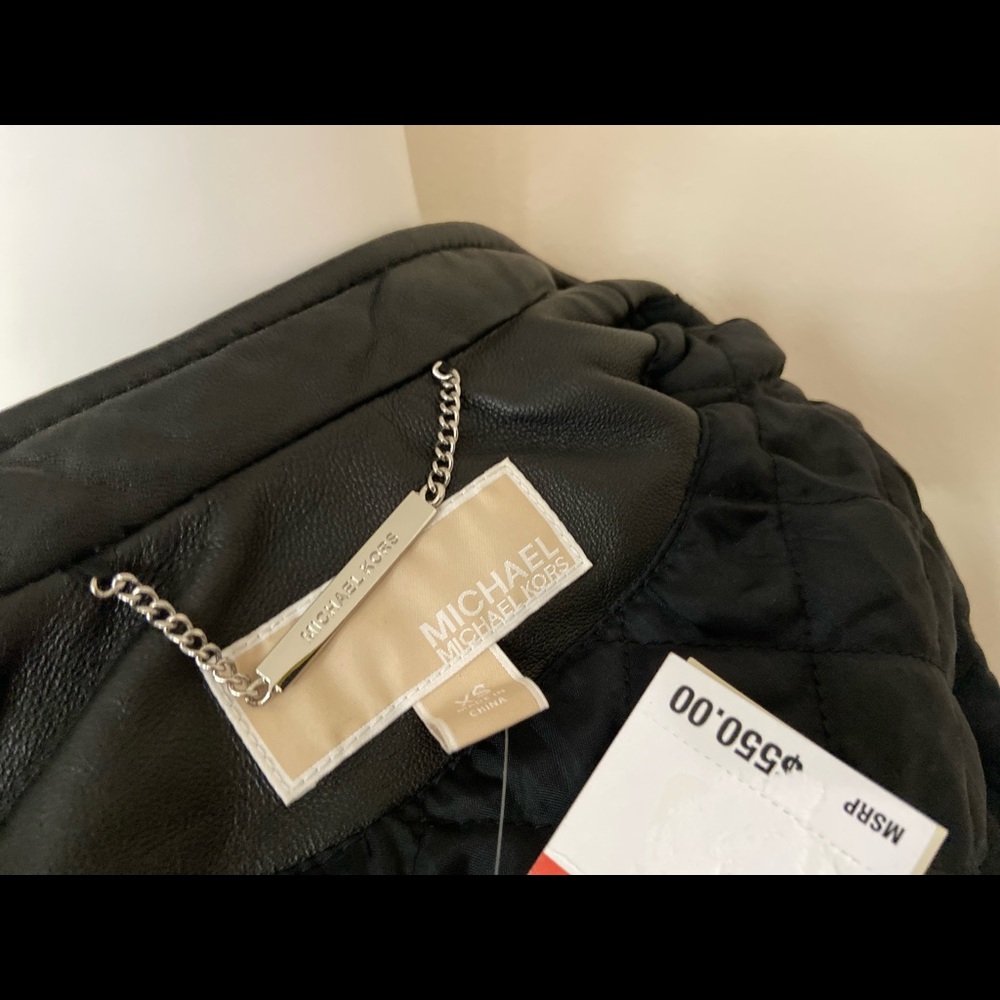 Michael kors leather jacket - Picture 3 of 5